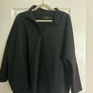 Pomander Place Classic Black Long Sleeve Top